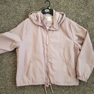 Lightweight jacket- rose colored w rose gold hardware